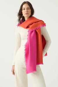Frontpage: Reversible 100% Cashmere Woven Shawl