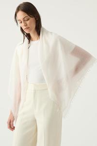 Frontpage: Cloud Cashmere Fringed Scarf