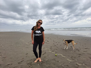 Products: Women's scoop neck tee KASM