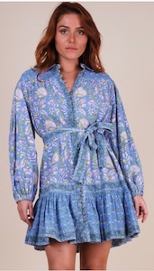 Lorena dress blue - Katerina Boutique