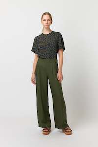 Utility wide leg trouser