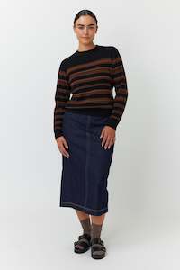 Weekend Away Edit: Waffle stripe jumper
