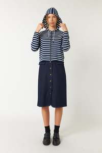 Outerwear: Sailor stripe hoodie