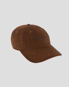 Headwear: Embroidered Cord Cap - Bark