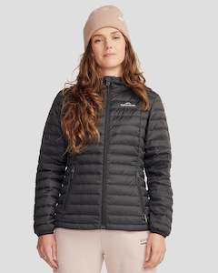 Women's Heli Hooded Down Jacket - Black
