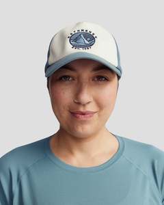 Headwear: Embroidered Trucker Cap  -  Natural/Vapor