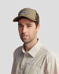 Headwear: Embroidered Trucker Cap  -  Dark Olive Green