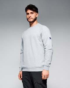 Men's Crew Sweatshirt - SPT Grey Marle | New Zealand Team Supporters Collection