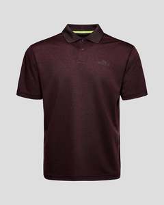 Travel Knits: Men's Vanua Polo - Dark Mulberry