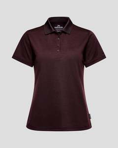 Travel Knits: Women's Vanua Polo - Dark Mulberry