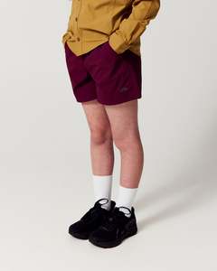 Kids Woven: Kids' Trailhead 4" Short - Mulberry