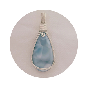 Larimar Peardrop Pendant