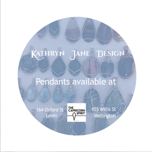 Products: Kathryn Jane Design pendants available at The Capricorn Spirit