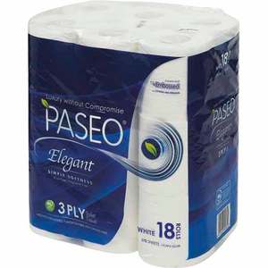 Kitchens Appliances: Paseo Toilet Tissue 18 Pack 3 Ply White