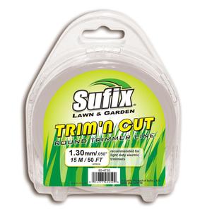 Power Garden Tools: Sufix Trim'n Cut Premium Round Nylon Trimmer Line 15m Clear