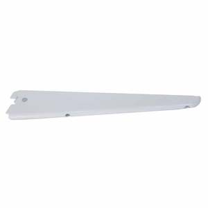 Number 8 Bracket Twin Slot 270mm White