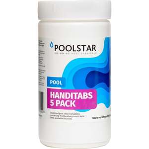 Pool Filters Chemicals: Poolstar Handi Tabs Stabilised Slow Release Pool Chlorine Tablets 1kg