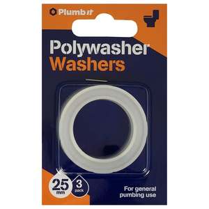 Plumb It Polywasher 25mm Clear