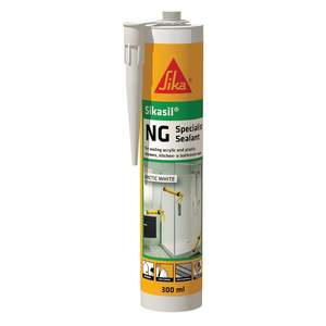 Sika Sikasil NG Specialist Bathroom Sealant Neutral Cure Silicone 300ml Arctic White