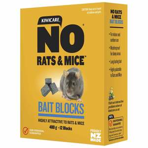 Kiwicare NO Rats & Mice Rodent Bait Blocks 480g