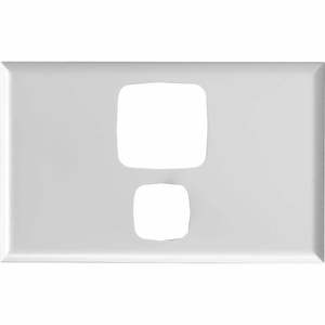 HPM Excel Excel Single Powerpoint Cover Plate Vertical H: 73mm, L:117mm White