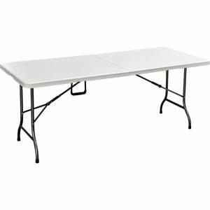 Indoor Furniture: Number 8 Folding Table W: 1800mm, D: 750mm, H: 720mm White