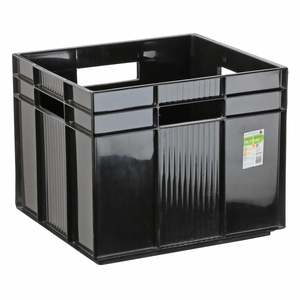IP Plastics GT Cube Recycled Storage Box 30 litre Black