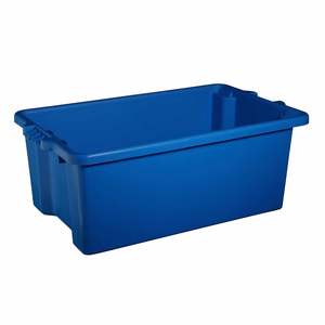 IP Plastics Heavy Duty Storage Box (No Lid) 54 Litre Blue