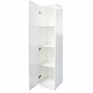 Nouveau Single Door Cupboard H: 1800mm, W: 400mm, D: 415mm White