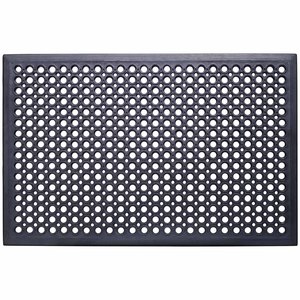 Non-Branded Safety Cushion Anti-Fatigue Mat L:900mm, W:600mm Black