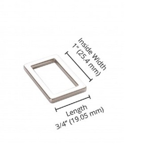 Products: Nickel Rectangle Ring 1" - Katipatch Patchwork & Quilting Boutique