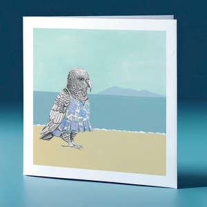 Sun Dress Kea Surfs Up Greeting Card