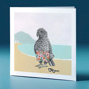 Sunglasses Kea Surfs Up Greeting Card