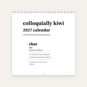 Art Prints: Colloquially Kiwi 2027 Calendar