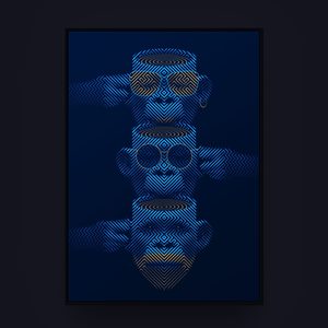 Monkey Guzzle / Blue