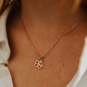 All Personalised Necklaces: Letter Pendant Necklace