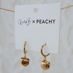 Hoop Earrings: Peachy Hoops
