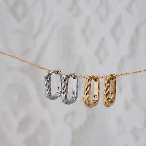 Hoop Earrings: Crater Hoops