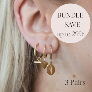 Hoop Earrings: Hoop Earring Bundle - 3 pairs