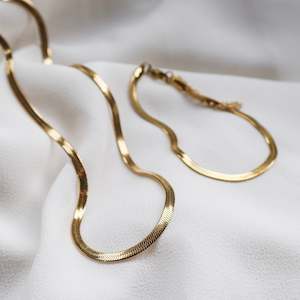 The Bundles: Snake Necklace and Bracelet Combo