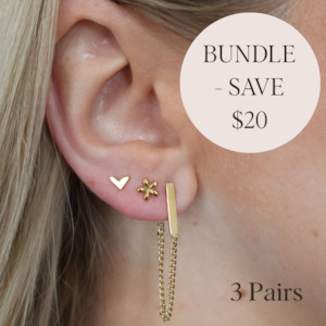 Stud Bundle - 3 pairs