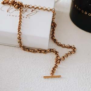 Statement T Bar Necklace