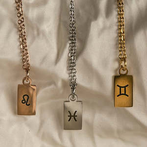 Rose Gold Mini Starsign Pendant Necklace
