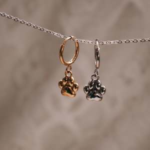 Hoop Earrings: Pawprint Hoops