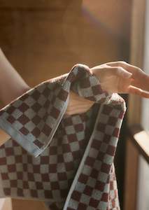 Baina: Josephine Hand Towel ~ Cement & Rhus