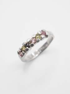 Clothing Accessories: Sprinkle Ring ~ Silver, Sapphires & Spinel