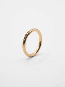 Andes Ring ~ Gold & Green Sapphires