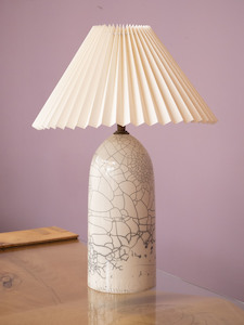 Lighting: Crackle Lamp ~ Raku Fired