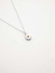 Camille Paloma Walton: Dandelion Necklace ~ Silver & Citrine