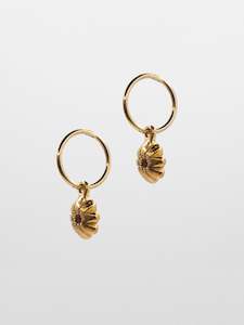 Camille Paloma Walton: Cherry Blossom Earrings ~ Gold Plate & Garnet